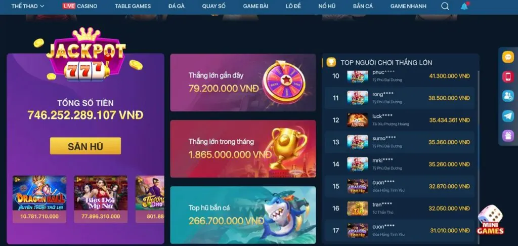 Hoàn trả hàng ngày cho game Bắn Cá